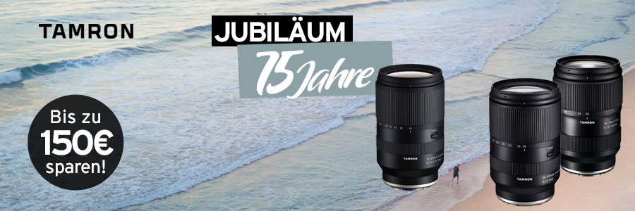75 Jahre Tamron - Jubiläumsaktion Cashback